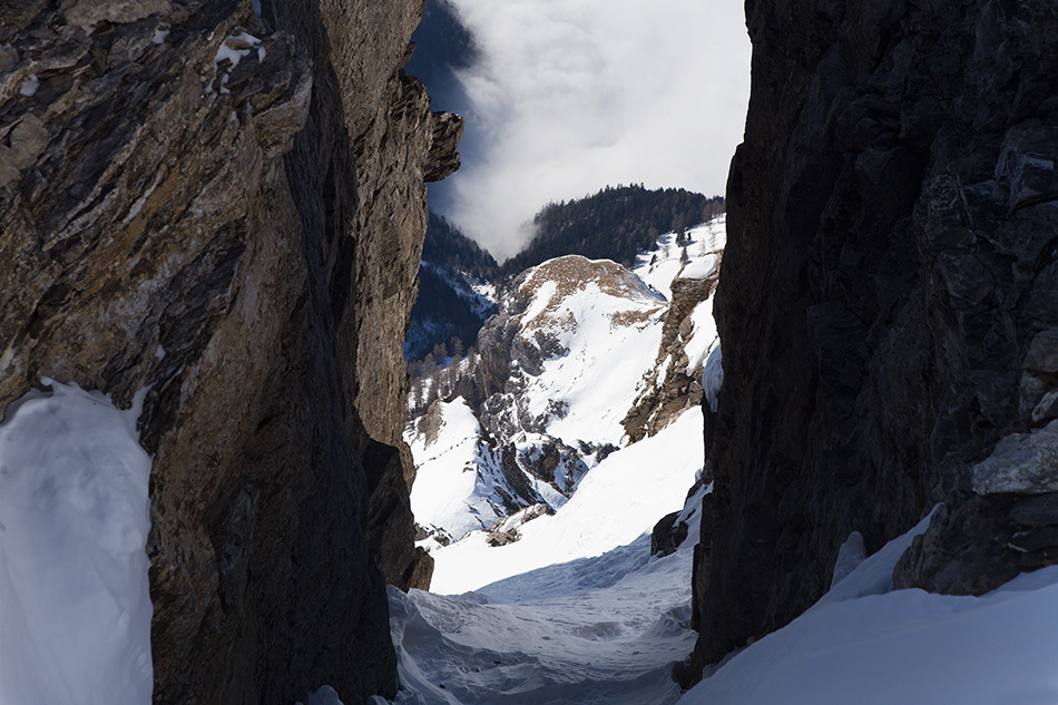 couloir in winter