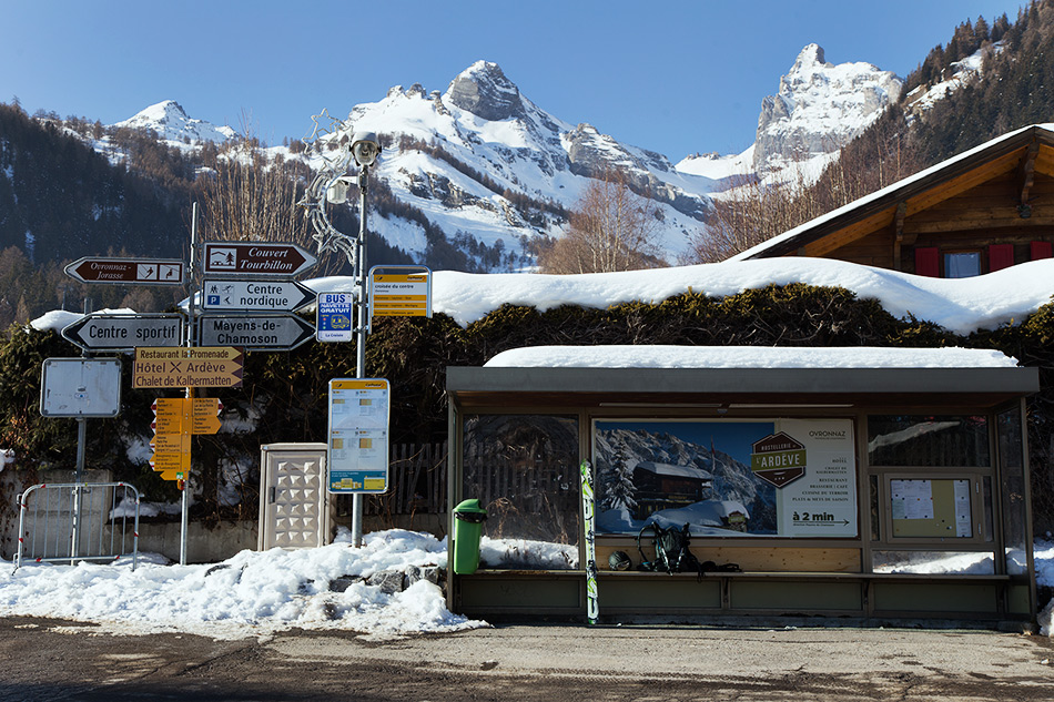 ovronnaz bus stop