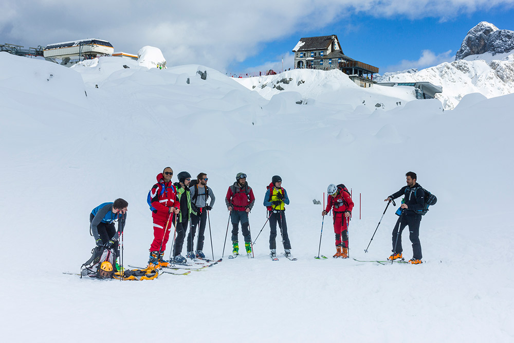 ski touring course trip