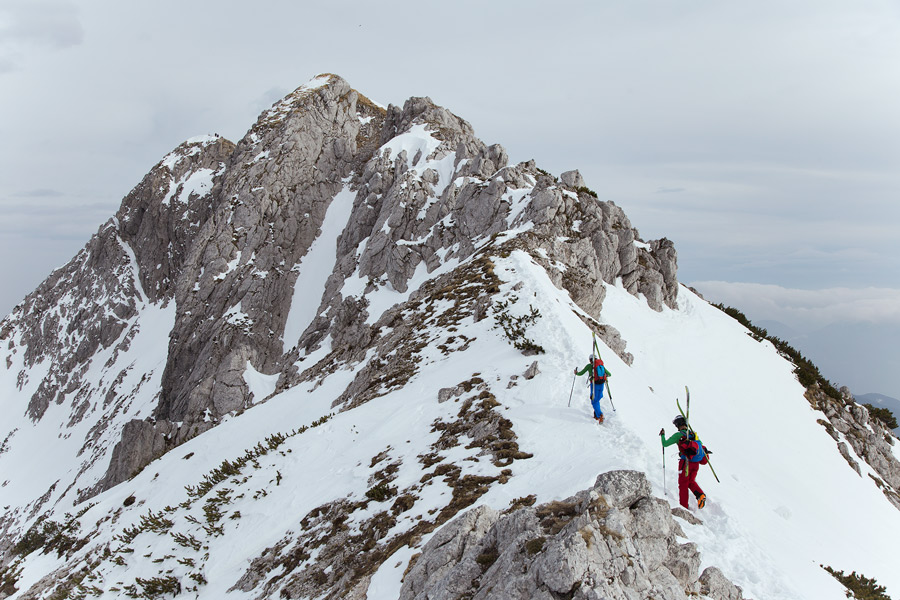 Ski touring viševnik slovenia