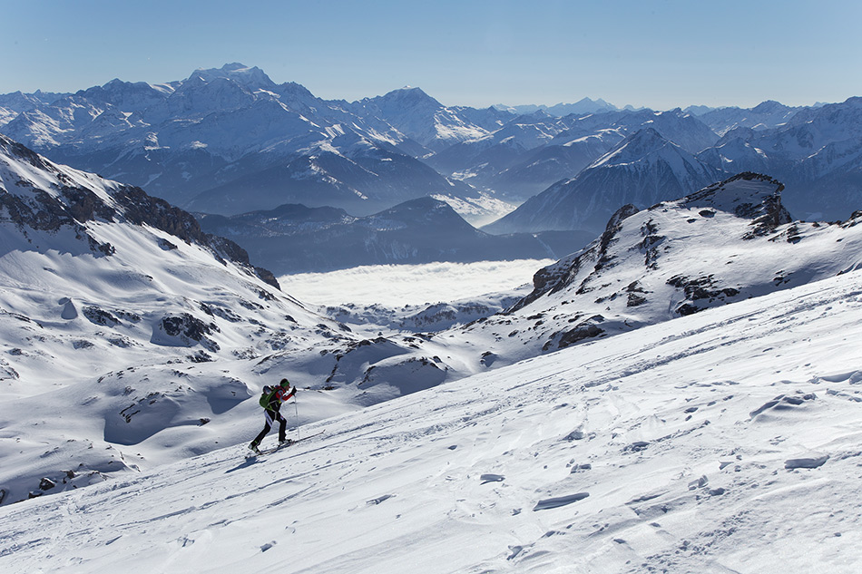 ski touring dent de morcles
