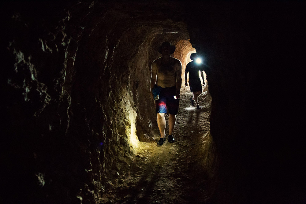 adventure exploration in croatian military tunnels