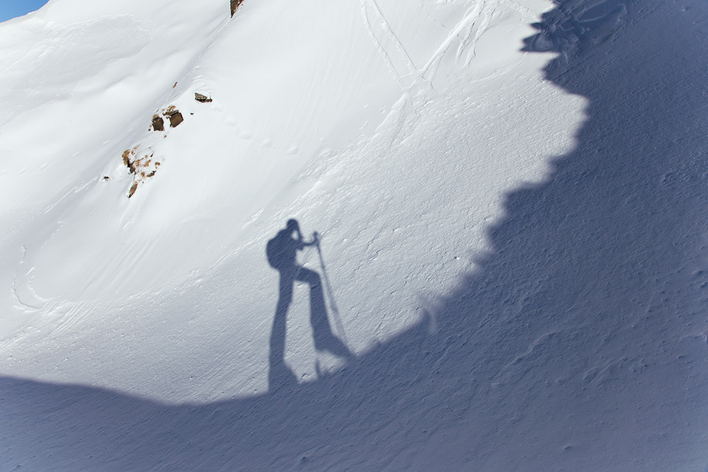 ski touring adventure in the alps