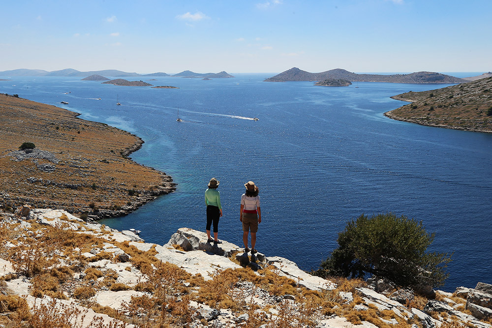 hiking during family adventure holiday in croatia