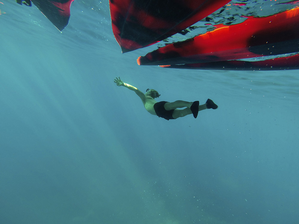 snorkeling during family adventure holiday