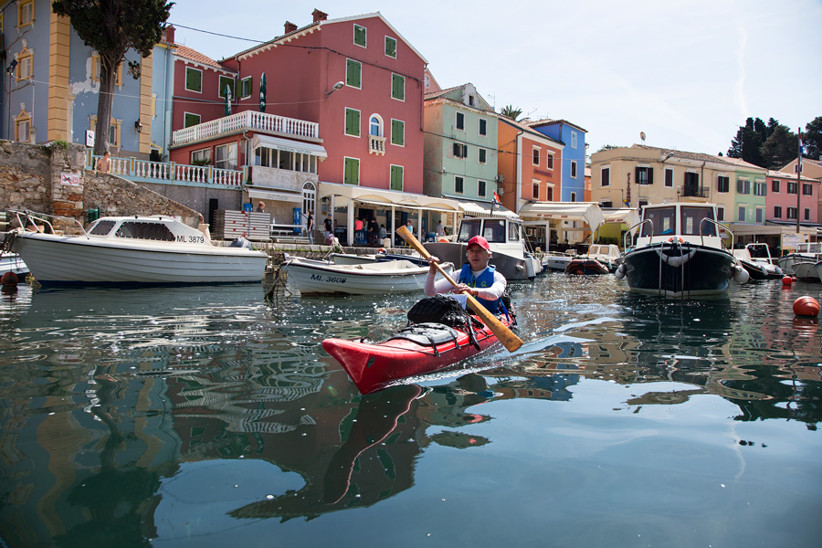 kayaking town veli losinj