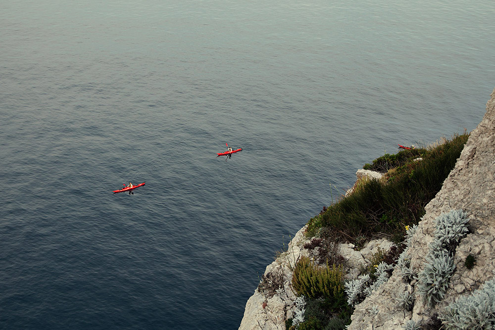 sea kayaking adventure in adriatic