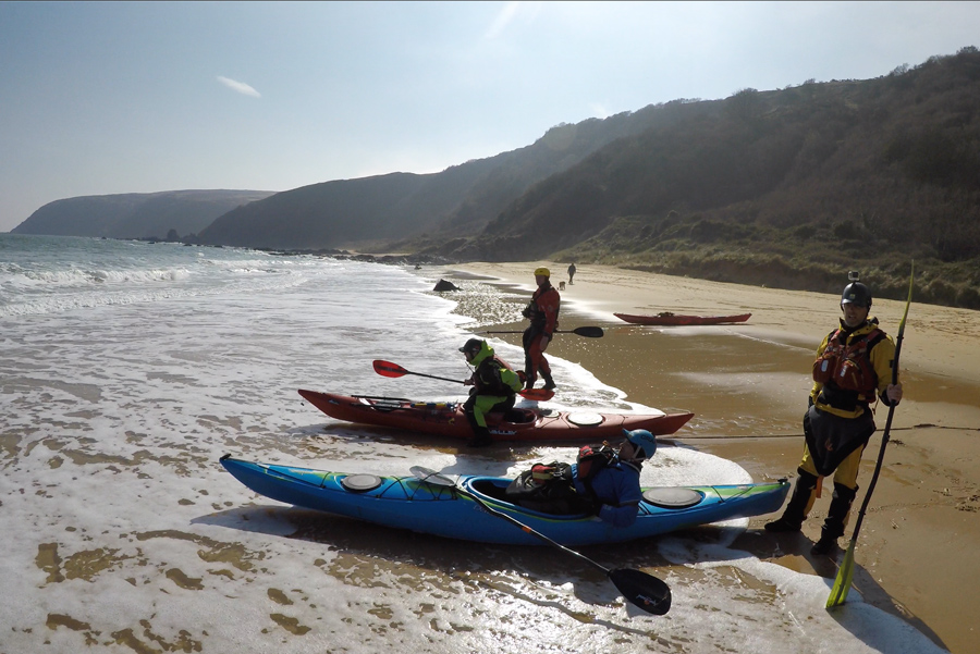 sea kayaking surf