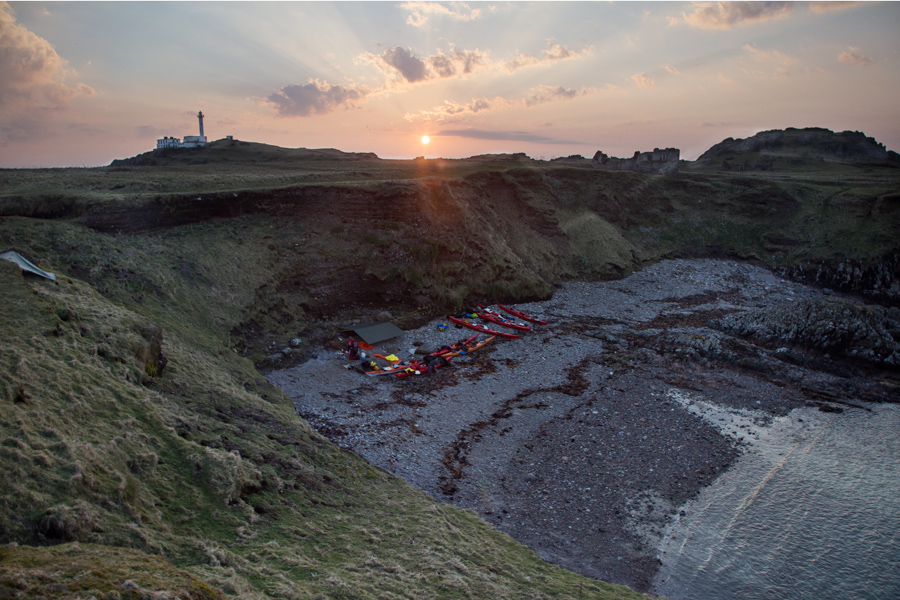 sea kayaking inishtrahull camp