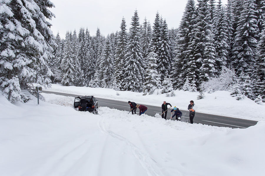 powder snow in slovenia