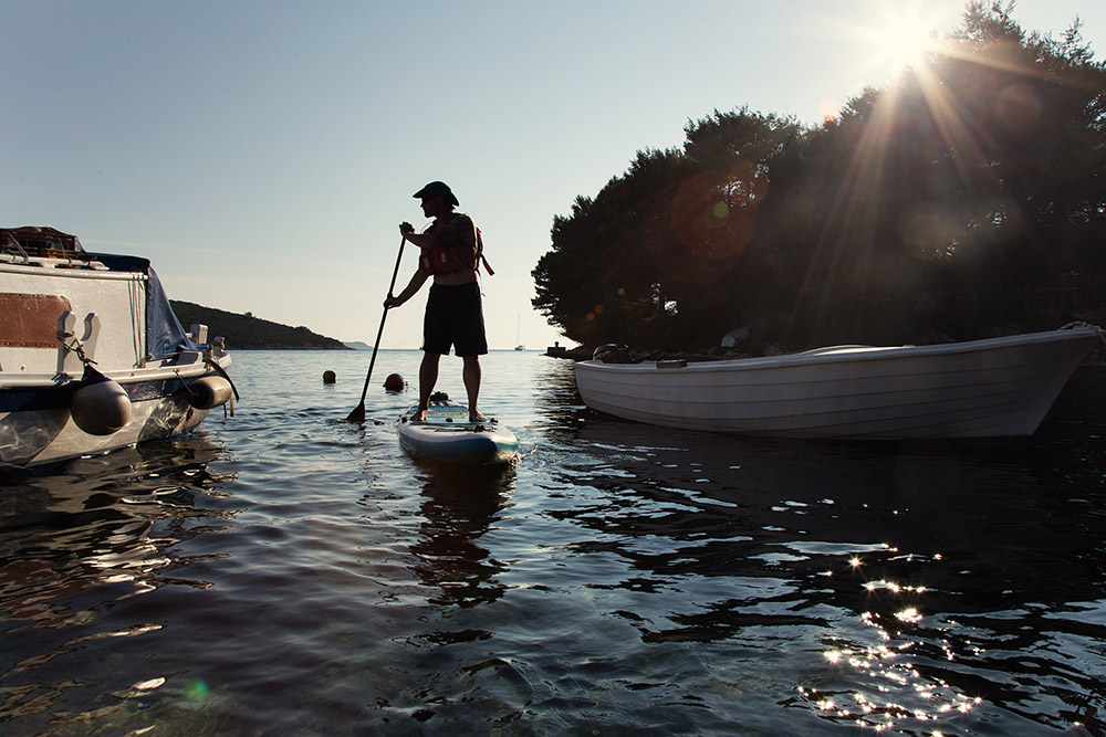 sup during family adventure holiday in croatia